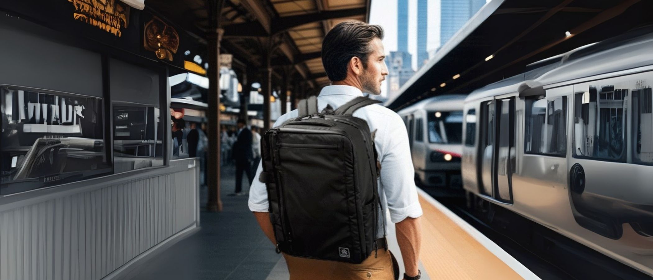 都市の通勤風景とADDEVA UrbanFlex